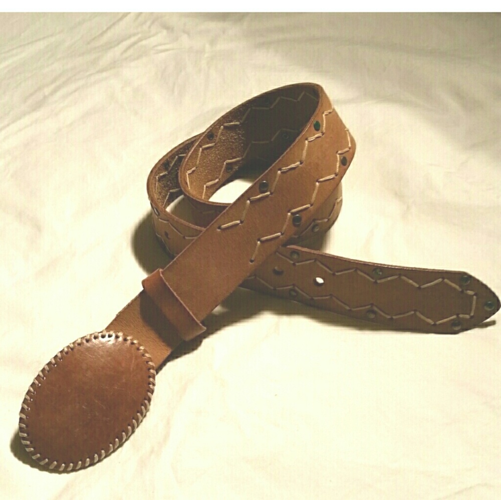 Leather belt